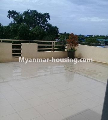 Myanmar real estate - for rent property - No.4452 - A house with business investment for rent in South Dagon Industrial Zone (3)! - top floor view 