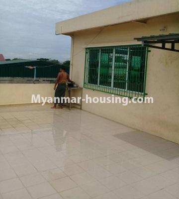 Myanmar real estate - for rent property - No.4452 - A house with business investment for rent in South Dagon Industrial Zone (3)! - another view of top floor