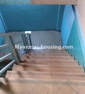 Myanmar real estate - for rent property - No.4452 - A house with business investment for rent in South Dagon Industrial Zone (3)! - stairs view