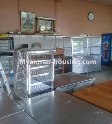 Myanmar real estate - for rent property - No.4452 - A house with business investment for rent in South Dagon Industrial Zone (3)! - ground floor counter place 