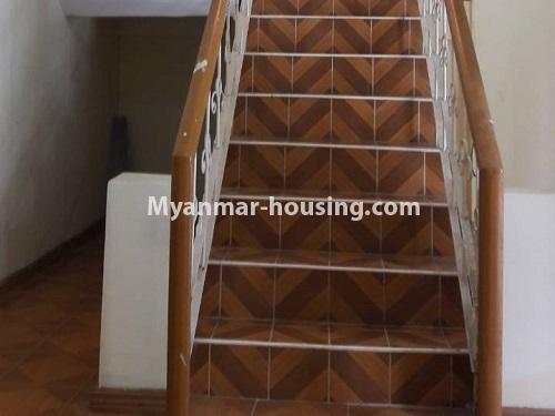 Myanmar real estate - for rent property - No.4477 - Two storey landed house for rent in North Okkalapa! - stair