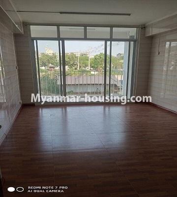 Myanmar real estate - for rent property - No.4504 - First floor condominium room in Botahtaung Time Square! - living room