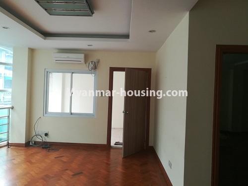 Myanmar real estate - for rent property - No.4507 - Decorated condominium room for office or residential option in Yangon Downtown! - main entrance door view