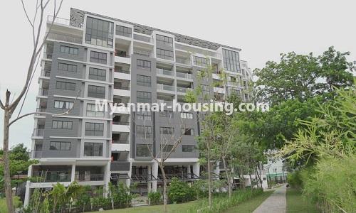 Myanmar real estate - for rent property - No.4513 - Standard decorated Serene condominium room for rent in South Okkalapa! - building view