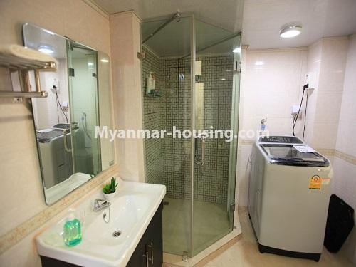 Myanmar real estate - for rent property - No.4538 - Pent House with Yangon River View for rent in Botahtaung! - bathroom view