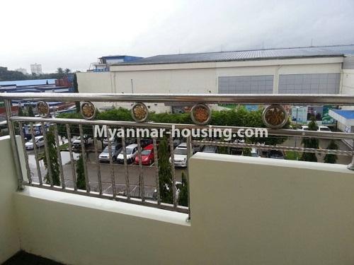 Myanmar real estate - for rent property - No.4541 - Nice decorated studio room with fully furniture for rent in Tharketa! - balcony