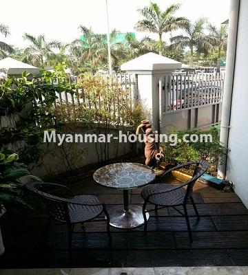 Myanmar real estate - for rent property - No.4552 - Three Storey Landed house with some furniture for rent near in Dawpone! - small park