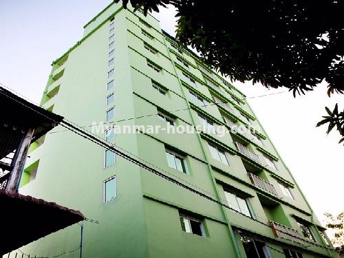 Myanmar real estate - for rent property - No.4566 - Newly built 8 storey mini condominium for rent in Kyeemyintdaing! - building view