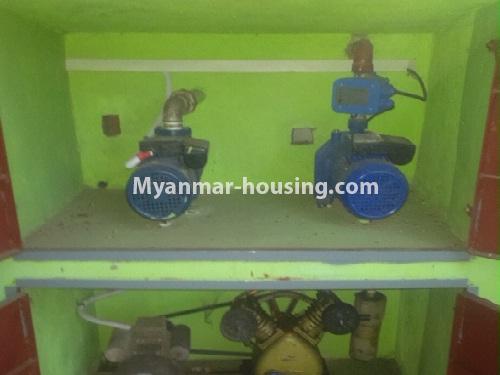 Myanmar real estate - for rent property - No.4566 - Newly built 8 storey mini condominium for rent in Kyeemyintdaing! - water pump view