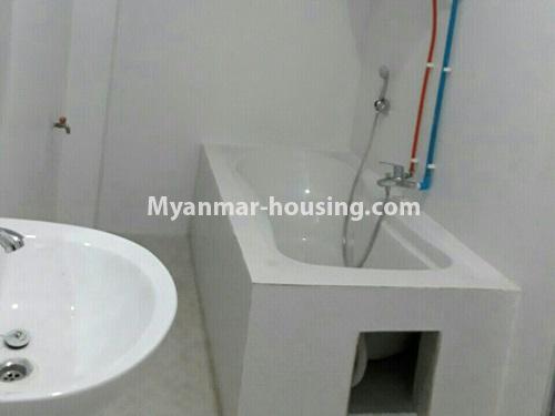 Myanmar real estate - for rent property - No.4575 - Furnished condominium room near Inya Lake for rent in Hlaing! - bathroom view
