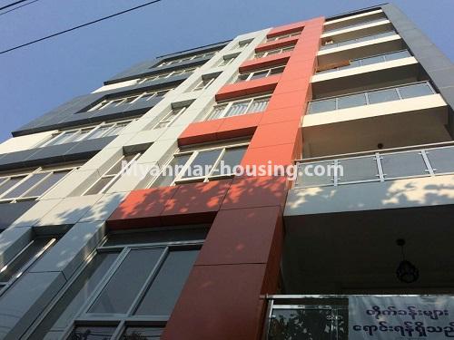 Myanmar real estate - for rent property - No.4575 - Furnished condominium room near Inya Lake for rent in Hlaing! - building view