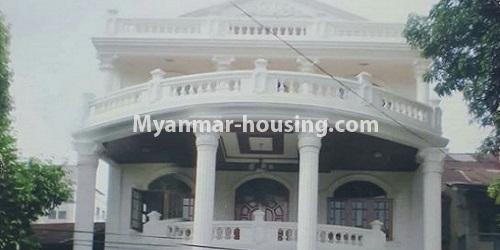 Myanmar real estate - for rent property - No.4579 - Four storey landed house for office or company for rent near Tarmway Ocean! - house view