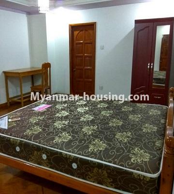 Myanmar real estate - for rent property - No.4586 - Furnished Lamin Thar Yar Condominium room for rent in Mingalar Taung Nyunt! - master bedroom view