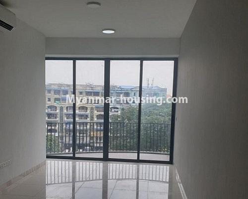 Myanmar real estate - for rent property - No.4588 - Kan Thar Yar Residential Condominium room for rent near Kan Daw Gyi Park! - anothr view of living room