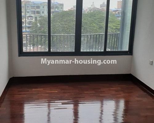 Myanmar real estate - for rent property - No.4588 - Kan Thar Yar Residential Condominium room for rent near Kan Daw Gyi Park! - bedroom 1 view