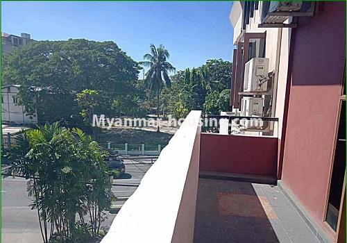 Myanmar real estate - for rent property - No.4596 - Decorated four storey landed house with 25 bedrooms for rent in Bahan! - balcony view