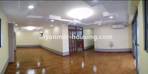 Myanmar real estate - for rent property - No.4684 - Shwe Gone Thu Condominium room for rent in Kyeemyindaing! - living room view