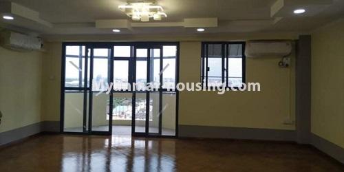 Myanmar real estate - for rent property - No.4684 - Shwe Gone Thu Condominium room for rent in Kyeemyindaing! - another view of living room