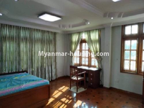 Myanmar real estate - for rent property - No.4698 - Three storey landed house for rent near Bayli Bridge, North Dagon! - master bedroom view