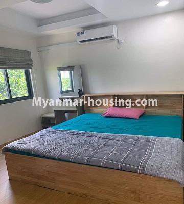 缅甸房地产 - 出租物件 - No.4719 - Furnished 1 BHK condominium room for rent in Sanchaung! - bedroom 1 view