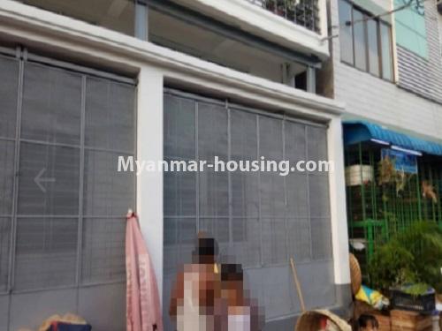 Myanmar real estate - for rent property - No.4728 - Large ground floor for rent near Night Market, Kyeemyintdaing! - front side view