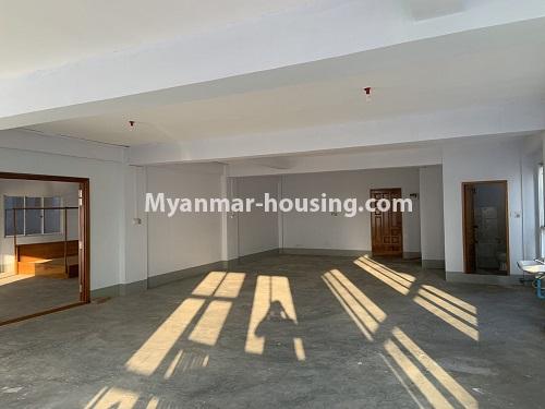 Myanmar real estate - for rent property - No.4743 - Large office room for rent on Kyeemyintdaing Road. - another view of hall