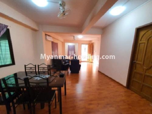 Myanmar real estate - for rent property - No.4744 - 2 BHK Mini Condominium room for rent in Sanchaug! - dinning area view