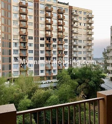 Myanmar real estate - for rent property - No.4761 - Furnished and decorated B Zone 2BHK unit for rent in Star City, Thanlyin! - outside view from balcony