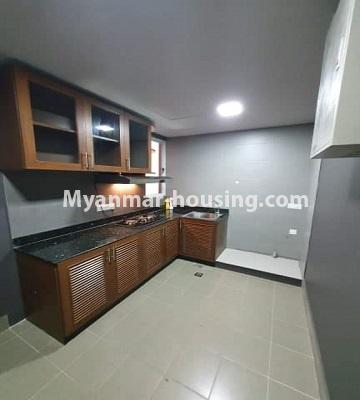 Myanmar real estate - for rent property - No.4774 - B Zone 3BHK unit in Star City, Thanlyin! - kitchen view