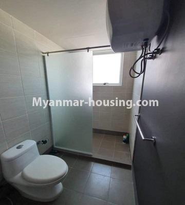 Myanmar real estate - for rent property - No.4774 - B Zone 3BHK unit in Star City, Thanlyin! - bathroom view