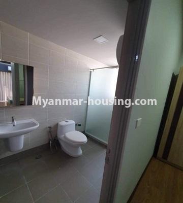 Myanmar real estate - for rent property - No.4774 - B Zone 3BHK unit in Star City, Thanlyin! - another bathroom view