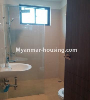 Myanmar real estate - for rent property - No.4788 - 3BHK decorated Lamin Luxury condominium room for rent in Hlaing! - another bathrom view
