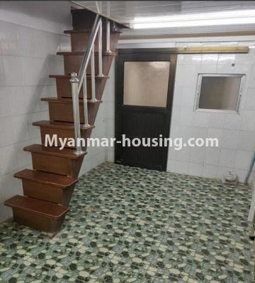 Myanmar real estate - for rent property - No.4805 - Ground floor with full attic for rent in Ahlone! - ground floor and stairs view