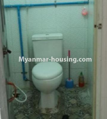 Myanmar real estate - for rent property - No.4808 - Fourth floor apartment room rent in Downtown! - toilet view