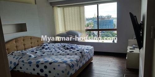 Myanmar real estate - for rent property - No.4811 - Luxurious Pyay Garden Residential Room for rent in Sanchaung Township. - bedroom view