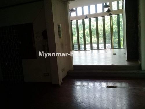 Myanmar real estate - for rent property - No.4836 - Two storey shop house for rent on Thitsar Road, South Okkalapa! - upstairs room and balcony 