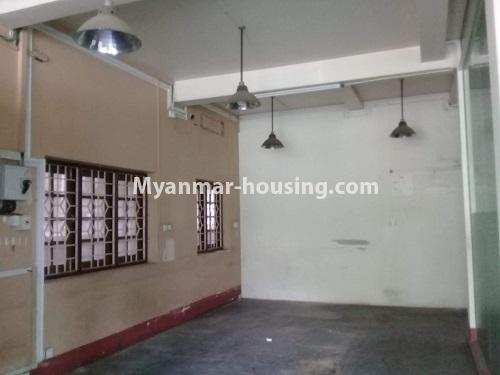 Myanmar real estate - for rent property - No.4836 - Two storey shop house for rent on Thitsar Road, South Okkalapa! - downstairs view