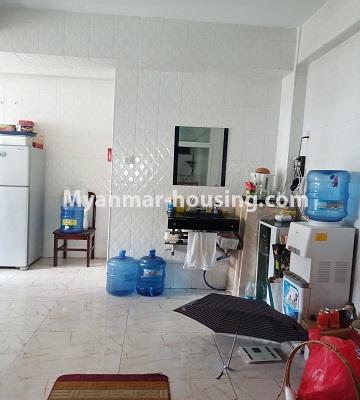 ミャンマー不動産 - 賃貸物件 - No.4846 - 2 BHK mini condominium room for rent near Hledan Junction, Kamaryut! - another view of kitchen area