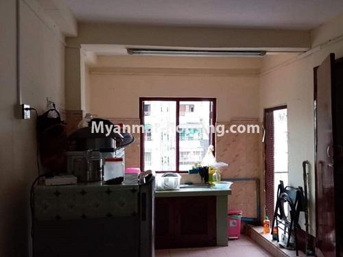 Myanmar real estate - for rent property - No.4849 - Yangon Downtown apartment for rent - kitchen view