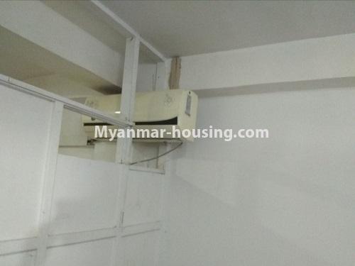 Myanmar real estate - for rent property - No.4850 - Mudita housing 2 BHK room for rent in Mayangone! - bedroom aircon view