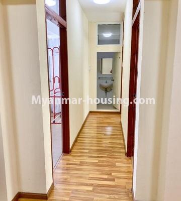 ミャンマー不動産 - 賃貸物件 - No.4856 - 2BH Yadanar Hninsi Condominium room for rent in Dagon Seikkan! - corridor view