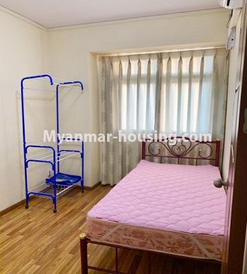 缅甸房地产 - 出租物件 - No.4856 - 2BH Yadanar Hninsi Condominium room for rent in Dagon Seikkan! - bedroom view