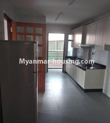 Myanmar real estate - for rent property - No.4863 - Yankin Sky View Condominium room for rent! - kitchen view