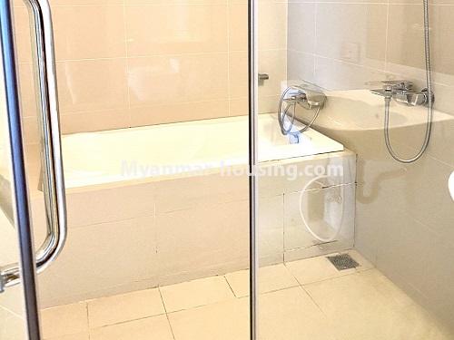 Myanmar real estate - for rent property - No.4864 - G.E.M.S 2BHK Condominium room for rent, Hlaing! - another bathroom view