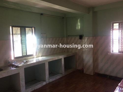 Myanmar real estate - for rent property - No.4868 - Second floor one bedroom apartment for rent near Yankin Centre. - kitchen view