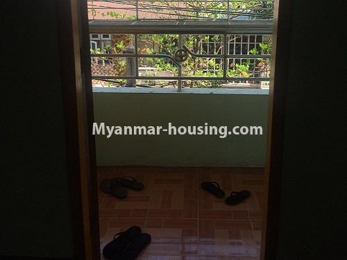 Myanmar real estate - for rent property - No.4868 - Second floor one bedroom apartment for rent near Yankin Centre. - balcony view