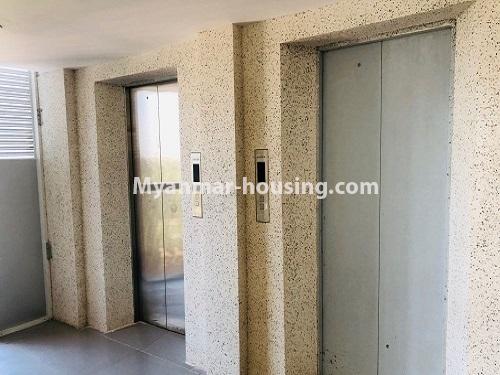 缅甸房地产 - 出租物件 - No.4884 - 2 BHK UBC condominium room for rent in Thin Gann Gyun! - lifts view