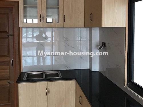Myanmar real estate - for rent property - No.4890 - 3 RC House for rent in Aung Theikdi Street, Mayangone! - kitchen view