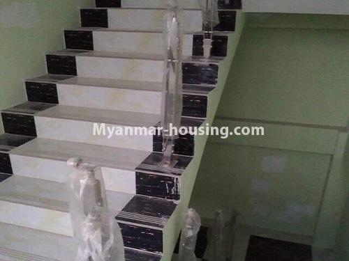 Myanmar real estate - for rent property - No.4890 - 3 RC House for rent in Aung Theikdi Street, Mayangone! - stairs view