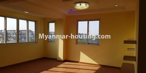 Myanmar real estate - for rent property - No.4891 - 2BHK Mini Condo Room for rent on Baho road, Hlaing! - living room view
